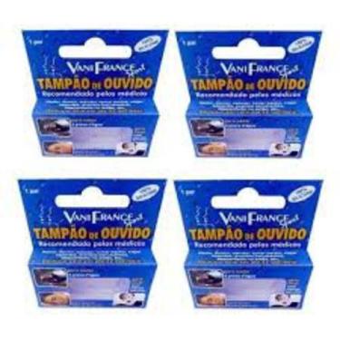 Imagem de Protetor Auricular Para Dormir De Silicone Kit 4 Peças - Vani Franci