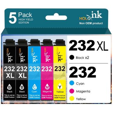 Imagem de Cartuchos de tinta HOINKLO 232XL remanufaturados para Epson 232