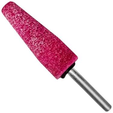 Imagem de Ponta Montada Pedra Pirulito Rosa A-1 20 X 65mm Retifica Haste 1/4