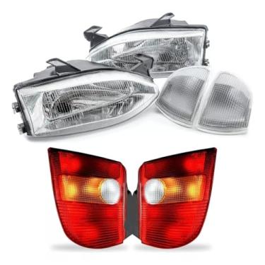 Imagem de Par Farol Palio G1 + Piscas + Lanternas Traseiras Tricolor 96 97 98 99 2000