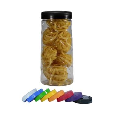 Imagem de Pote Tampa Plástico Redondo Desenhado Porta Mantimentos- 2U