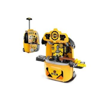 Imagem de Maleta de Ferramentas Infantil Kit Bancada Oficina Mecânica  DM Toys