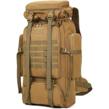 Imagem de Mochila Cargueira Trilha Camping Militar Impermeavel 80l - INBOXMOBILE