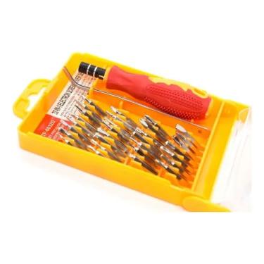 Imagem de Kit Conjunto Chaves Ferramentas De Precisão Para Conserto Manutenção De Celulares Notebooks Relógios Óculos e Tablet Fenda Phillips Torx 32 em 1 Kapbom