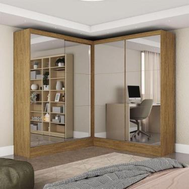 Imagem de Closet Casal Belém 4 Portas Premium 4Gavetas Carioca Móveis