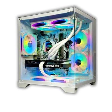 Imagem de Cpu PC Gamer Aquário Branco | Intel i5 12400 | RTX 4060 8GB | 16GB RAM | SSD 1TB | Water Cooler 240mm | Win11 Pro