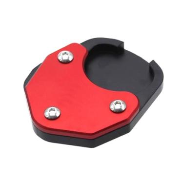 Imagem de Acc-Creativity Suporte de pé de motocicleta com ampliador lateral para placa de extensão compatível com Triumph Tiger660 (vermelho)