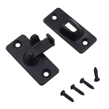 Imagem de Fechadura de aço inoxidável com ferrolho de segurança em ângulo reto fivela de porta deslizante para janelas armários cercas de madeira