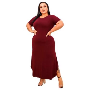 Imagem de Vestido Moda Evangélica Plus Size Tamanho Único Em Viscolycra - Wild, 