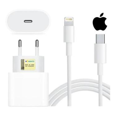 Imagem de Carregador iPhone completo original Apple turbo 20w IPhone 11 12 12pro