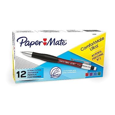 Imagem de Paper Mate Lapiseiras Comfort Mate Ultra, 0,7 mm, HB nº 2, cores sortidas, 12 unidades