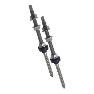 Imagem de Parafuso Solar M10x200mm Conector Telha Fibrocimento 2 Peças - SunProp