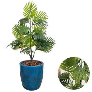 Imagem de Planta Artificial Palmeira Vaso Bojo Completo Decoração Sala - PlantaI