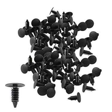 Imagem de AHOMASH 7 mm (1/10.2 cm) Clipe de pressão de plástico rebites clipes de fixação para para-choque de carro retentor de painel de carroceria clipes de painel automotivo, 200 peças