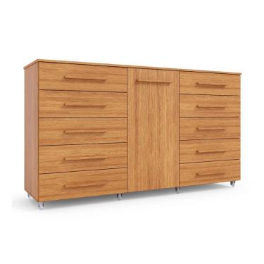 Imagem de Cômoda Imperial 1 Porta 10 Gavetas Freijó