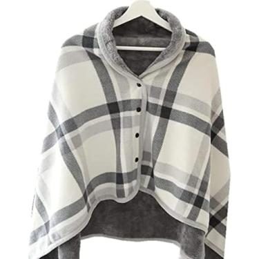 Imagem de Cobertor De Cadeira De Rodas Multiuso Cobertor De Lazer Manto Engrossar Flanela Macia Cobertor Xale Vestível Capa De Proteção Para As Pernas