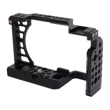 Imagem de Diyeeni Câmera Metal Cage, DSLR Film Making Rig Kit Com Placa de Carregamento Rápido, 1/4in & 3/8in Rosca Buracos, Cold Boot Port & L Shaped Hex Chavetas para A6000 6300 6400 DSLR Camera