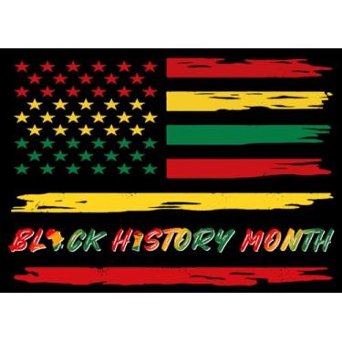 Imagem de Alltten Pano de fundo do mês da história negra 1,8 x 1,5 m Banner do mês da história negra pano de fundo afro-americano para meninas negras decorações e suprimentos para festa F131