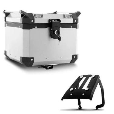 Imagem de Baú Moto Alumínio Top Case 35 Litros + Base de Fixação Super Adventure
