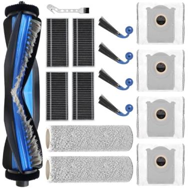 Imagem de DianSung Zubehör Ersatz para Ecovacs Deebot X9 Pro Omni / X9 OMNI / X9 Pro Staubsauger Ersatzteil, 1 Hauptbürste, 2 Wischtuchrolle, 4 Staubbeutel, 4 Seitenbürsten, 4 filtros
