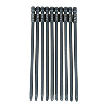 Imagem de Ailgely 10pcs S2 Aço Ph2 Fejura Bit Bit Set 1/4in Ferramenta de Haste Hexadecimal de 150 Mm, Superfície Azul à Prova de Ferrugem, Cabeça Magnética Conveniente, Tipo Impresso Fácil