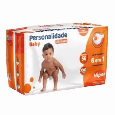 Imagem de Fralda Personalidades Hiper XXG com 56 Unidades Laranja - Eurofral - P