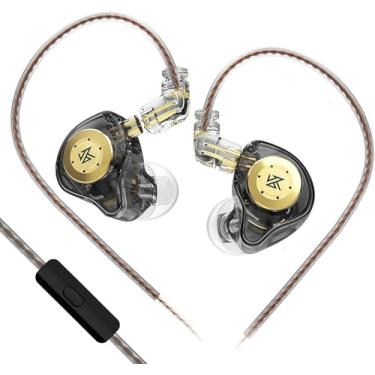 Imagem de KZ EDX PRO IEM para fones de ouvido com fio para jogos, monitor auricular KZ com novos fones de ouvido dinâmicos de 10 mm, fones de ouvido de graves profundos HiFi 1DD com cabo destacável para músicos