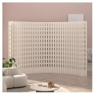 Imagem de Biombos e Divisórias Divisória De Ambiente Retrátil Dobrável Para Privacidade, Divisória De Tela De Painel De Papel Oco, Divisória De Parede Temporária Independente Portátil, Leve E Estável(400x160cm/