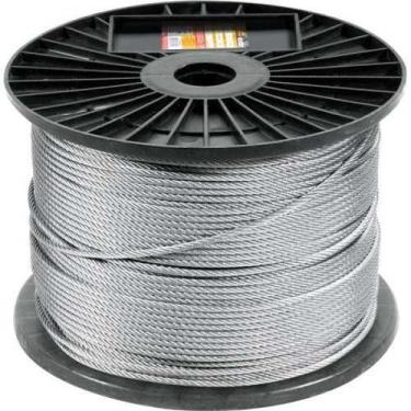 Imagem de Cabo De Aço Galvanizado Alma De Fibra 1,59 Mm - 1/16" 6X7 - VONDER, 25