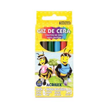 Imagem de Giz de Cera c/6 Cores - Acrilex