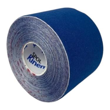 Imagem de Bandagem Elástica Adesiva Kinesio Tape - Estek (Azul Escuro)