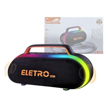 Imagem de Caixa De Som Bluetooth Portátil Led Rgb 80w El-1126 - EletroMex