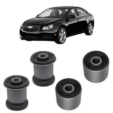 Imagem de Kit 4 Bucha Bandeja Balança Dianteira Gm Cruze 2012/2016 - Solupe Part