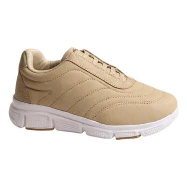 Imagem de Tênis Feminino Comfort Flex Esportivo - Comfortflex, Almond, 37