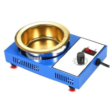 Imagem de HYZHANHONG 150W pequeno aço inoxidável Mini chumbo sem solda pote temperatura ajustável 200 °C a 450 °C para panela de solda sem chumbo solda dessolda placa de banho