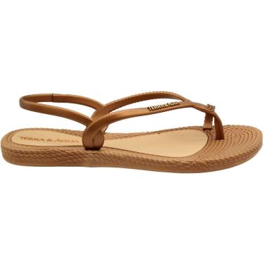 Imagem de Sandália Rasteira Terra e Água Textura Tramada Feminina