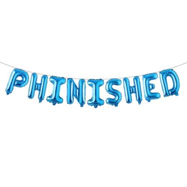 Imagem de Phinished Balloons, Ph.inisheD. Decorações de festa de formatura acabadas I'm Phinally Done para Ph.D. Grads and Survivors, Class of 2025 Parabéns Doctor Party Supplies, presente de doutorado