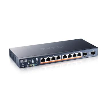 Imagem de ZYXEL Switch Poe 2.5G Multi-Gig De 8 Portas, Gerenciamento Inteligente/Em Nuvem, 8X Poe++ (60W) A 130W, 2X 10G Sfp+, Montagem Em Mesa Ou Parede [Xmg1915-10Ep]