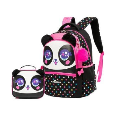 Imagem de Mochila De Lantejoulas Para Meninas Com Lancheira Para Alunos Do Ensin