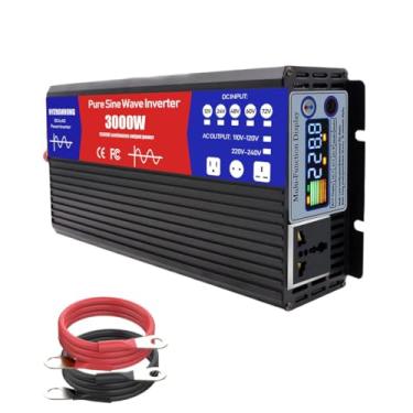 Imagem de 3000W Power Inverter for Vehicles & Home Use, DC 12V 24V 48V 60V 72V to AC 110V Voltage Converter for Laptop, Phone, Ideal for RV, Camping, Home Backup 50HZ,72v to 110v 50hz