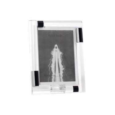 Imagem de Alice Lane Moldura preta e cristal | Porta-retrato 12 x 18 cm | Moldura exclusiva com cristal K1 sólido e design preto alternado