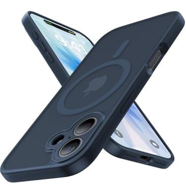 Imagem de Maozis Capa magnética à prova de choque para BC, [proteção total da câmera] [compatível com Magsafe] [Antiderrapante] [Proteção Mil-Grade] Capa de telefone fina anti-amarela translúcida fosca para BC