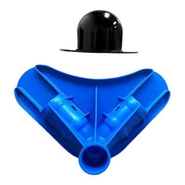 Imagem de ShengQuanHao Conector de Canto Da Estrutura Da Piscina, Tampa Da Válvula de Drenagem, Fácil Instalação E Montagem, Conector de Perna de de Reposição para Pisc, Azul, Tamanho real