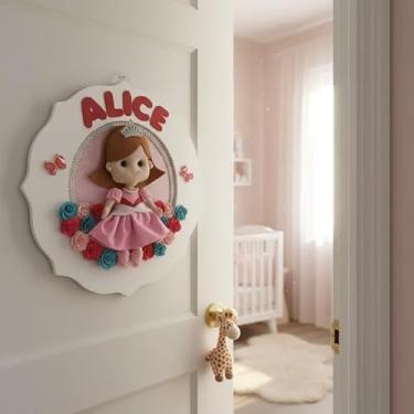 Imagem de Enfeite de Porta maternidade Princesinha