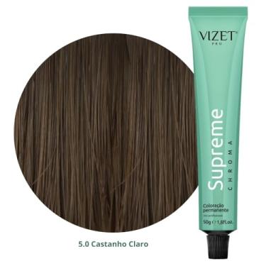 Imagem de Coloração capilar profissional escolha a cor Tinta para cabelo do preto ao loiro permanente (Castanho 5.0)