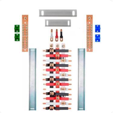 Imagem de Kit Barramento Trifásico 100A para 26 Circuitos com Termo Retrátil - Z