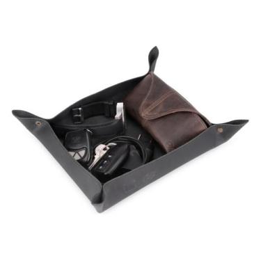 Imagem de Organizador Bandeja De Mesa Porta Treco 100% Couro Legítimo - LEARSI, 