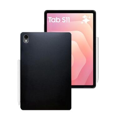 Imagem de Capa fosca para tablet Samsung Galaxy Tab S11 de 11 polegadas, capa protetora FJIASTB flexível TPU à prova de choque, leve (preto)