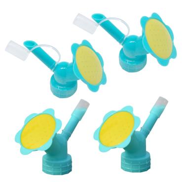 Imagem de NentMent Pacote com 4 tampas de garrafa, irrigador, cabeça de irrigador, bico de pulverizador, cabeça dupla, pulverizador de garrafa para plantas