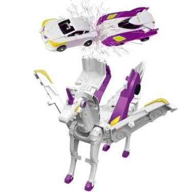 Imagem de Coche de Colisión Transformable Unicornio liluwushe Morado